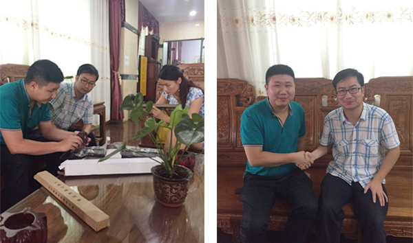 上海汪总千里赴约，光臣照明以定制LED线条灯点亮合作之光